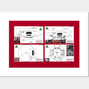 Fan-Produced Blueprints of the Jupiter 2 - Lost in Space Posters and Art